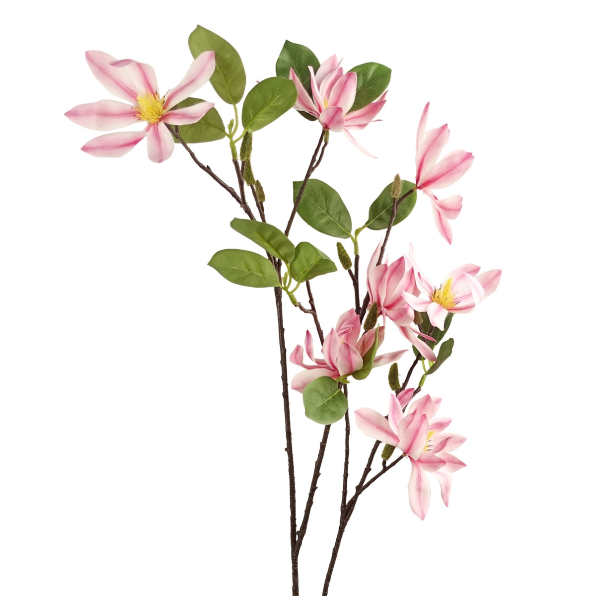 Leaf 100cm Pink Magnolia Artificial Floral Spray