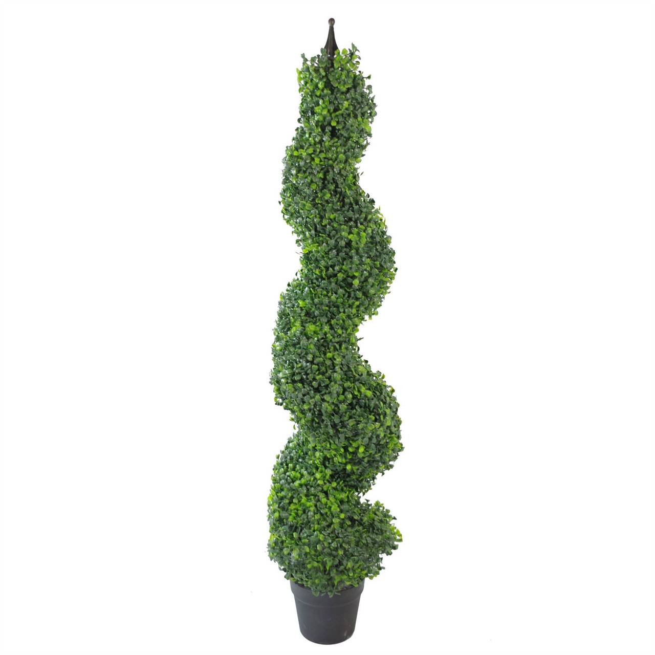 120cm Artificial Boxwood Spiral Topiary Tree in Weighted Pot