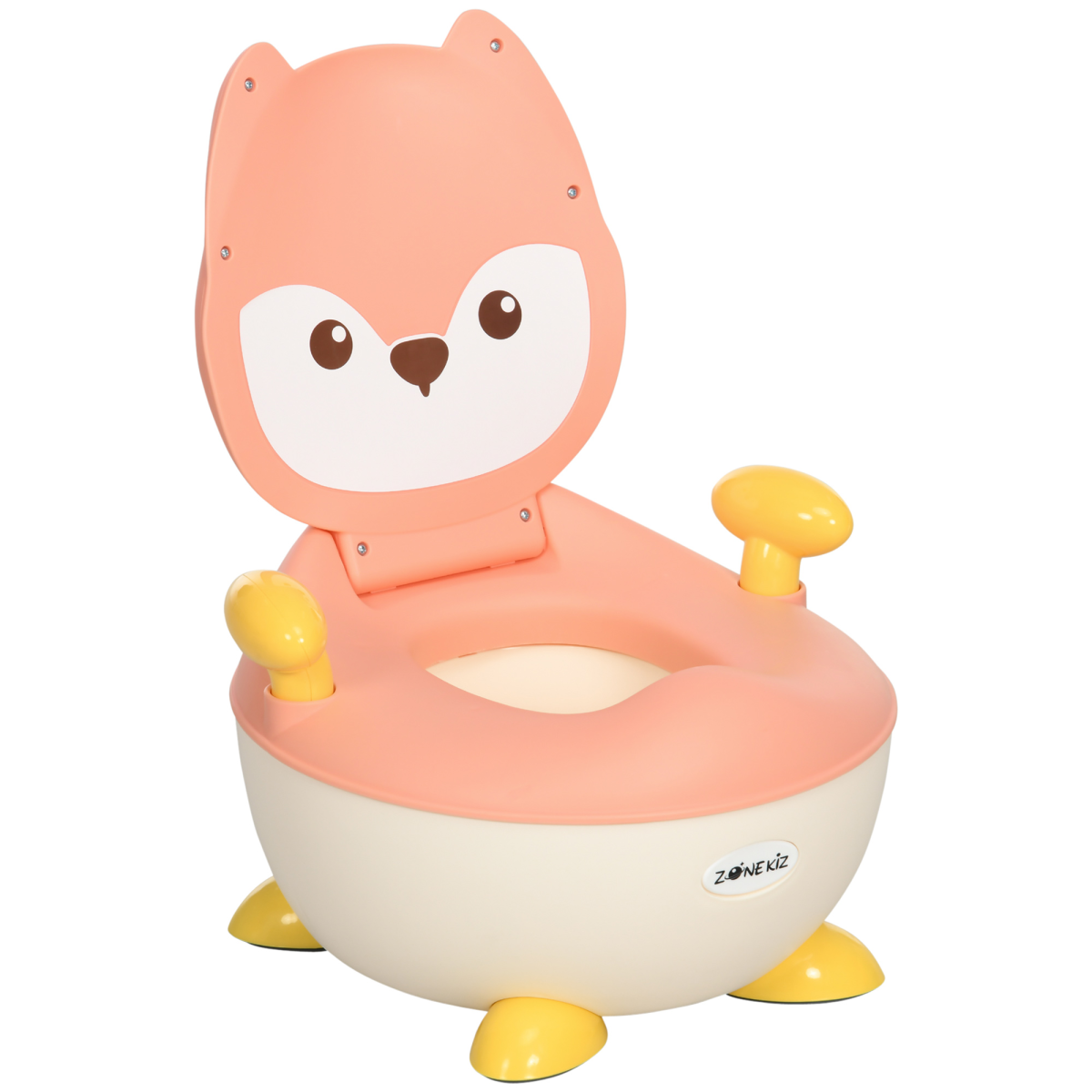 ZONEKIZ Infant Potty Training Toilet with Splash Guard, Non-Slip Feet