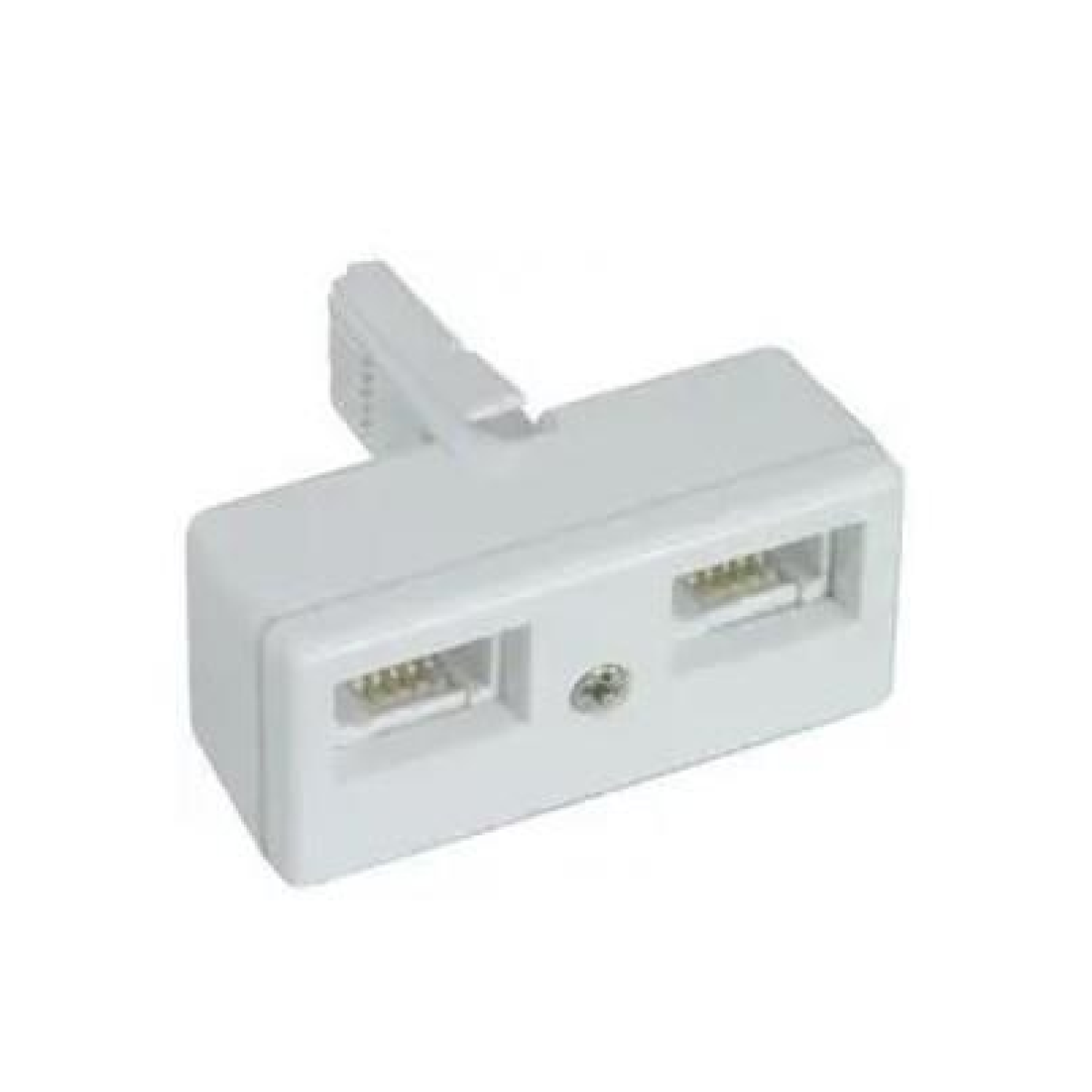 Electrovision Double Telephone Adapter - Converts Single Telephone Socket to Double Socket Outlet