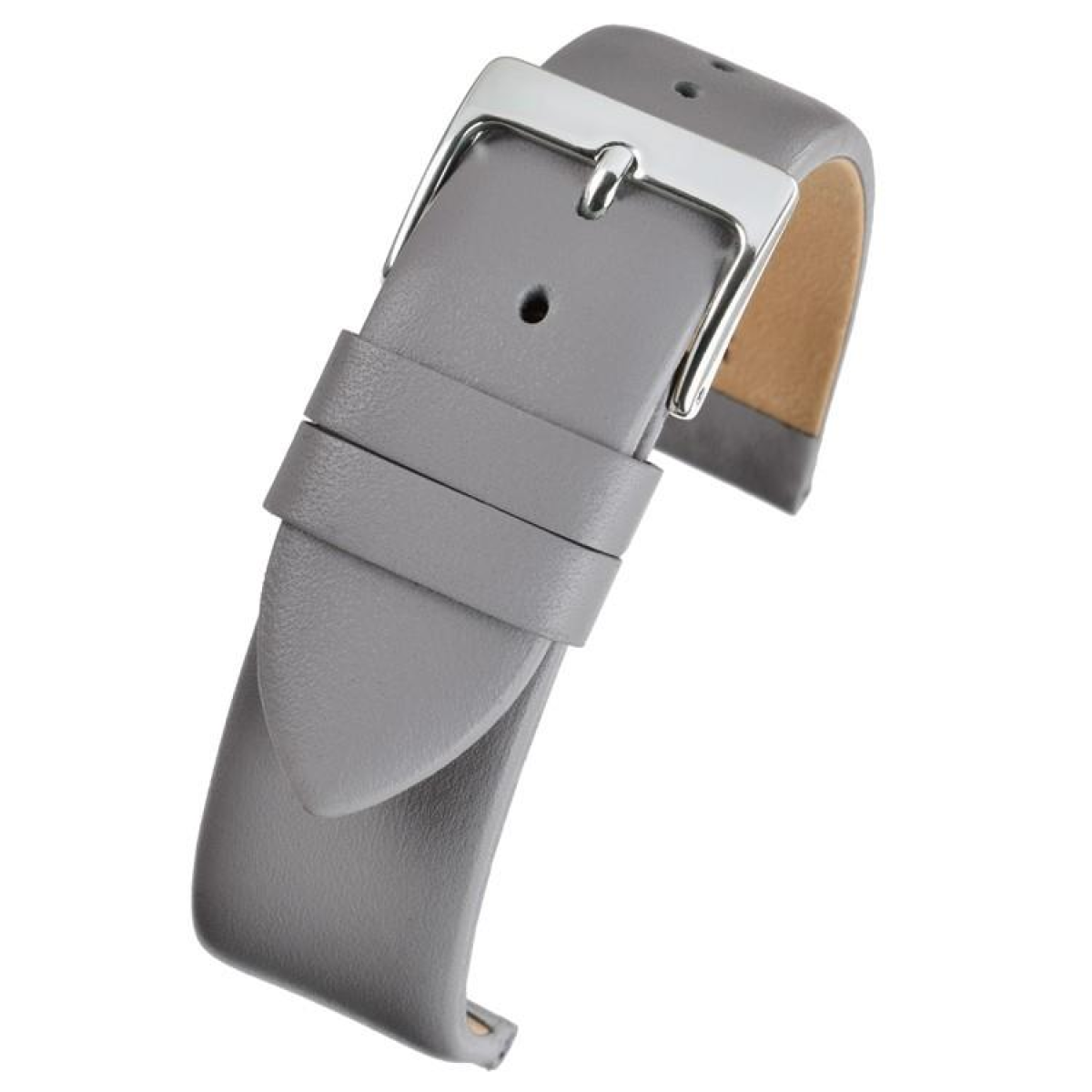 Grey Calf Leather Watch Strap 12mm