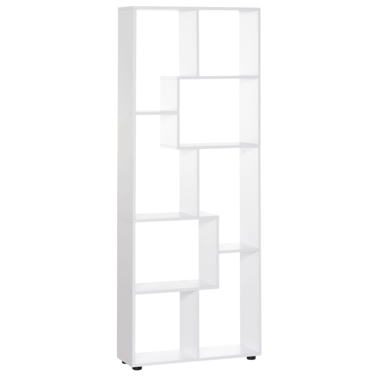 8-Grid Multipurpose Bookshelf Decorative Shelf, White