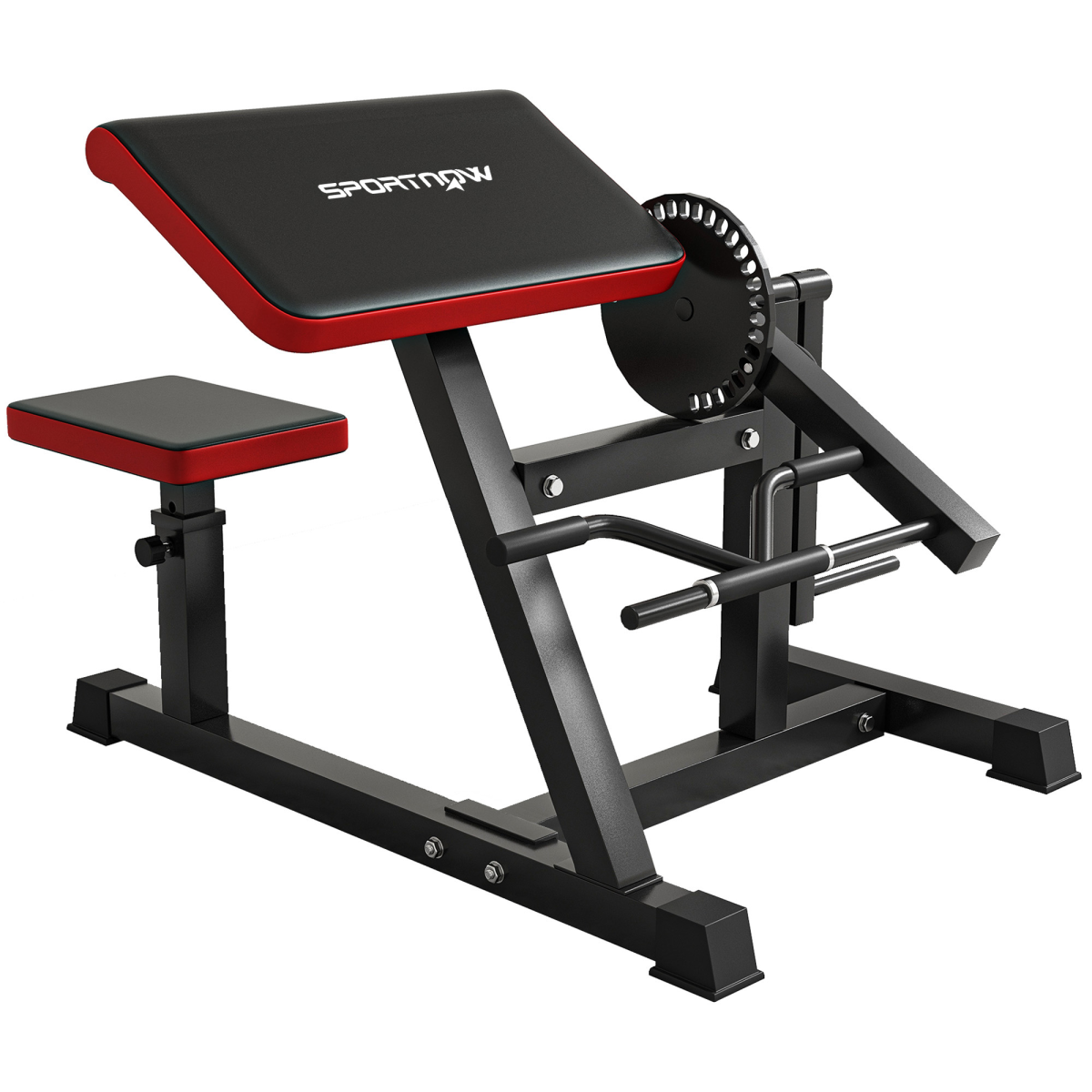 SPORTNOW Adjustable Preacher Curl Bench for Biceps & Triceps, 120 kg