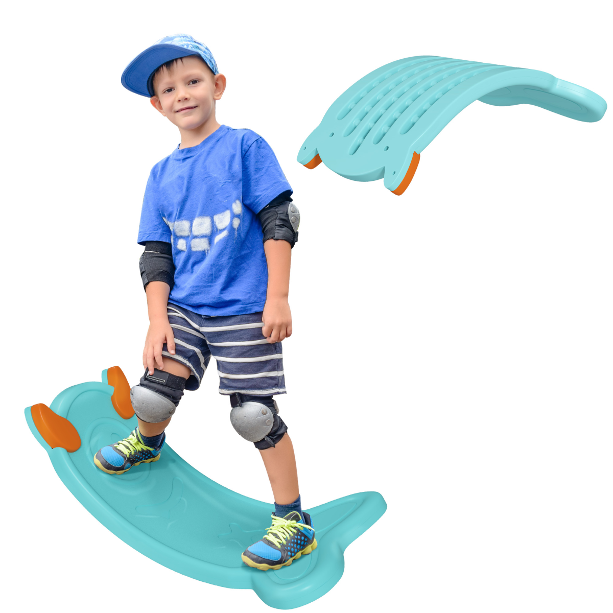 AIYAPLAY Kids Balance Board for Training & Sensory Play, Light Blue