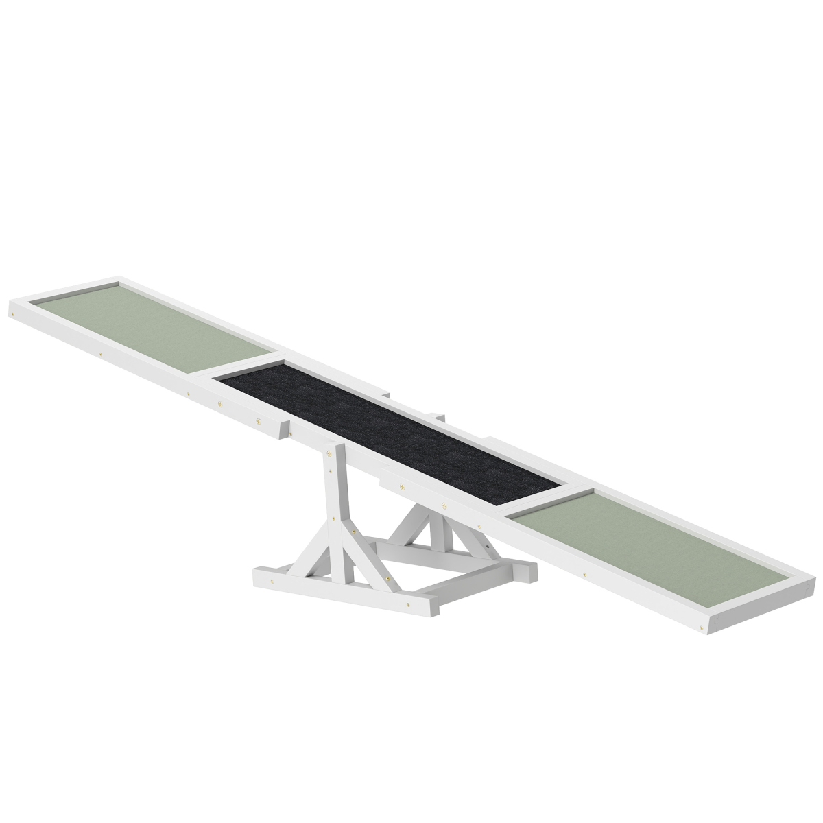 PawHut Wooden Dog Seesaw with Anti-Slip Surface, 30kg Capacity