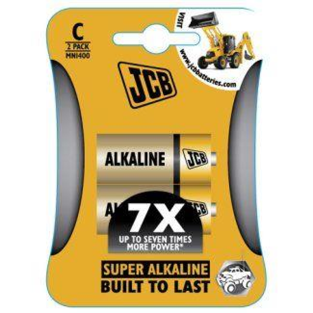 JCB Super Alkaline C Size LR14 Batteries