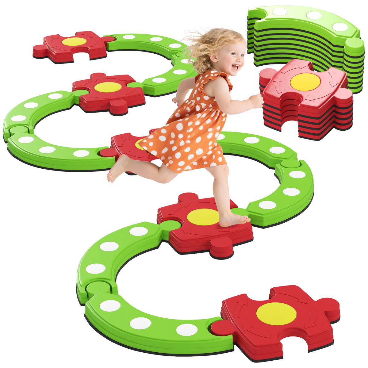 AIYAPLAY Kids Balance Beam Stepping Stones Sensory Toy