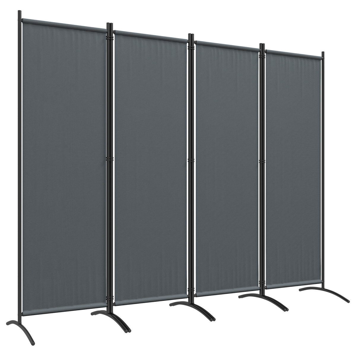 Outsunny 360° Foldable Outdoor Privacy Screen, Dark Grey