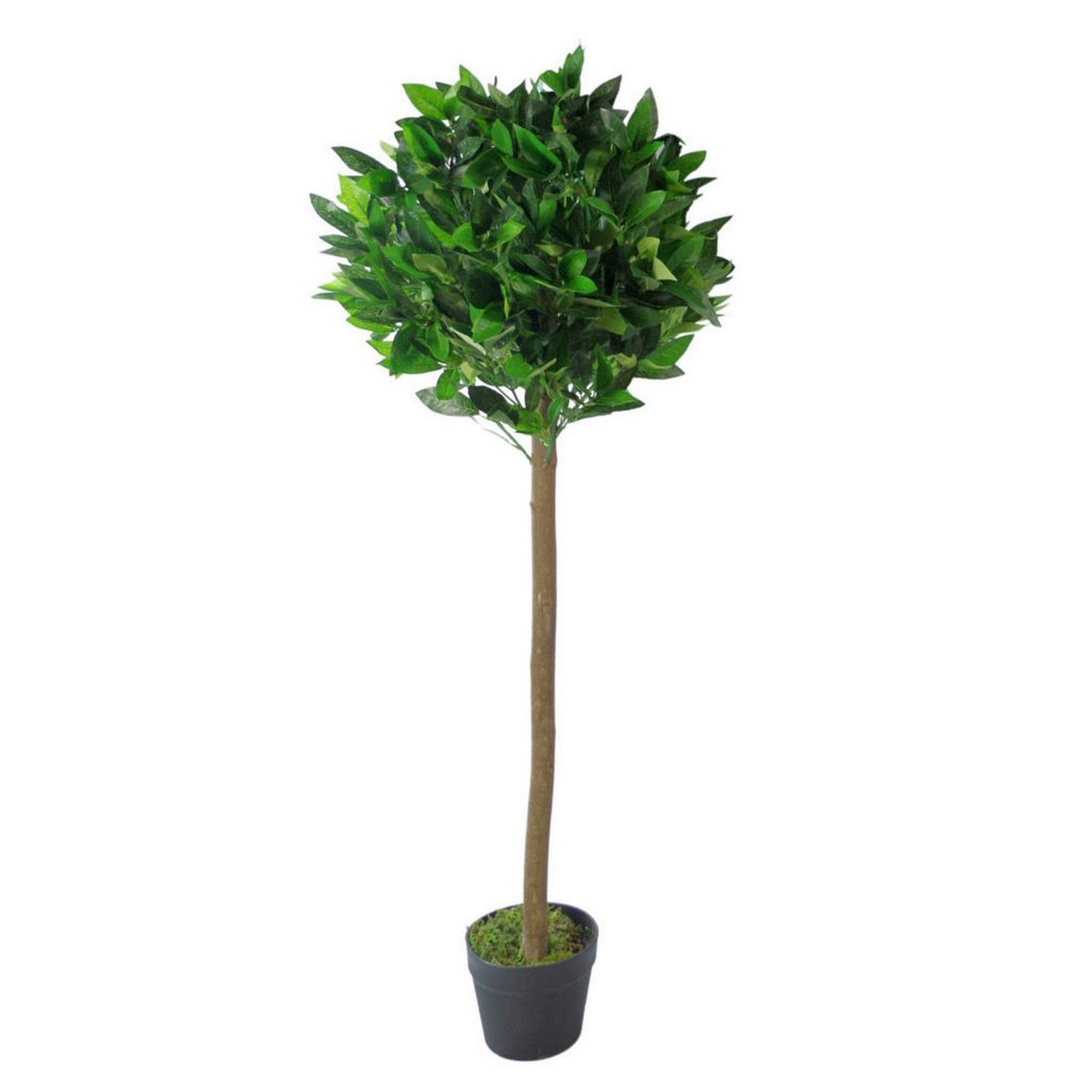120cm Realistic Artificial Bay Laurel Topiary Ball Tree - Leaf Design UK