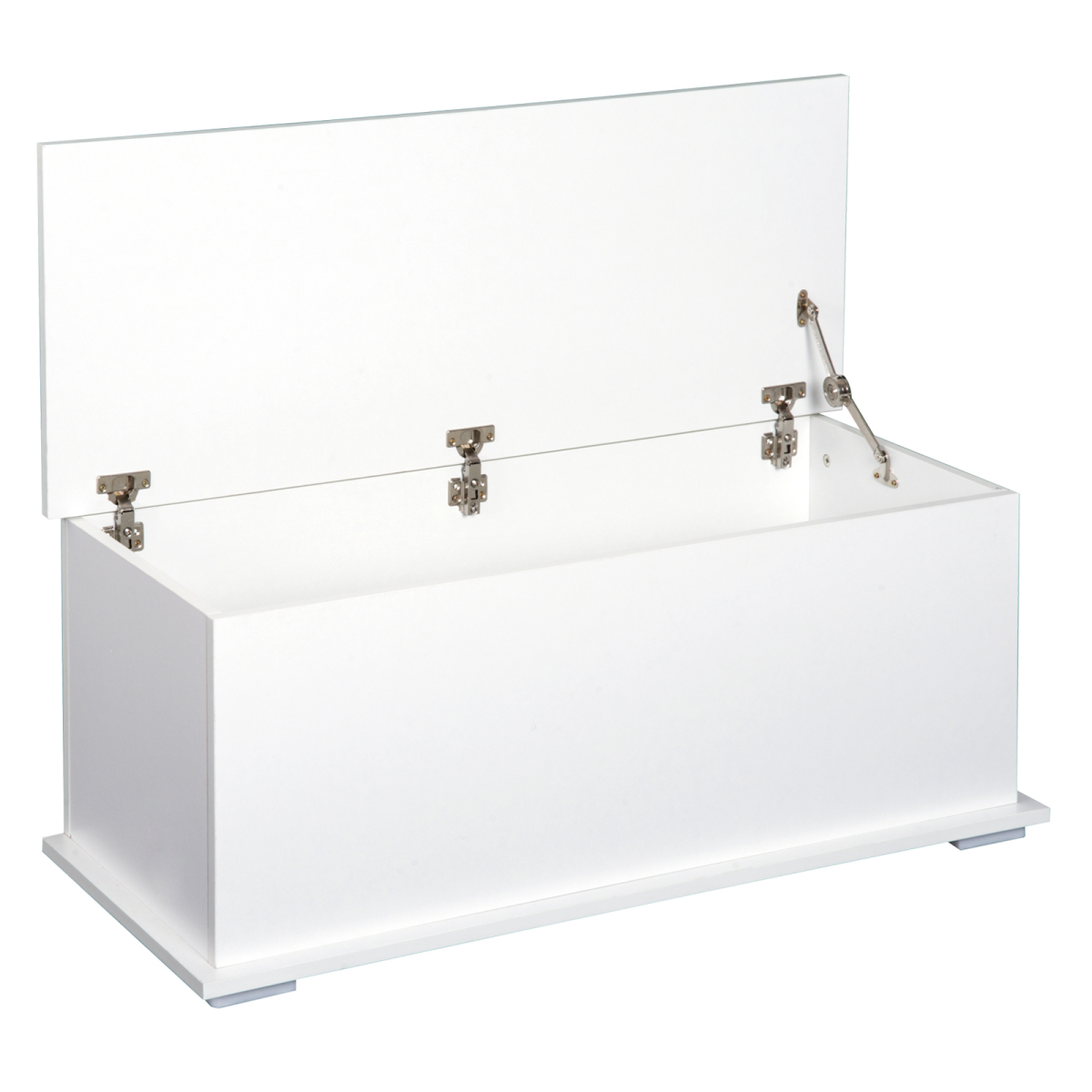 White Storage Chest with Lid, Spacious 60kg Capacity