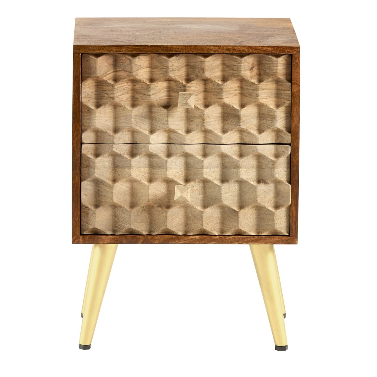 Edison 2 Drawer Side Table