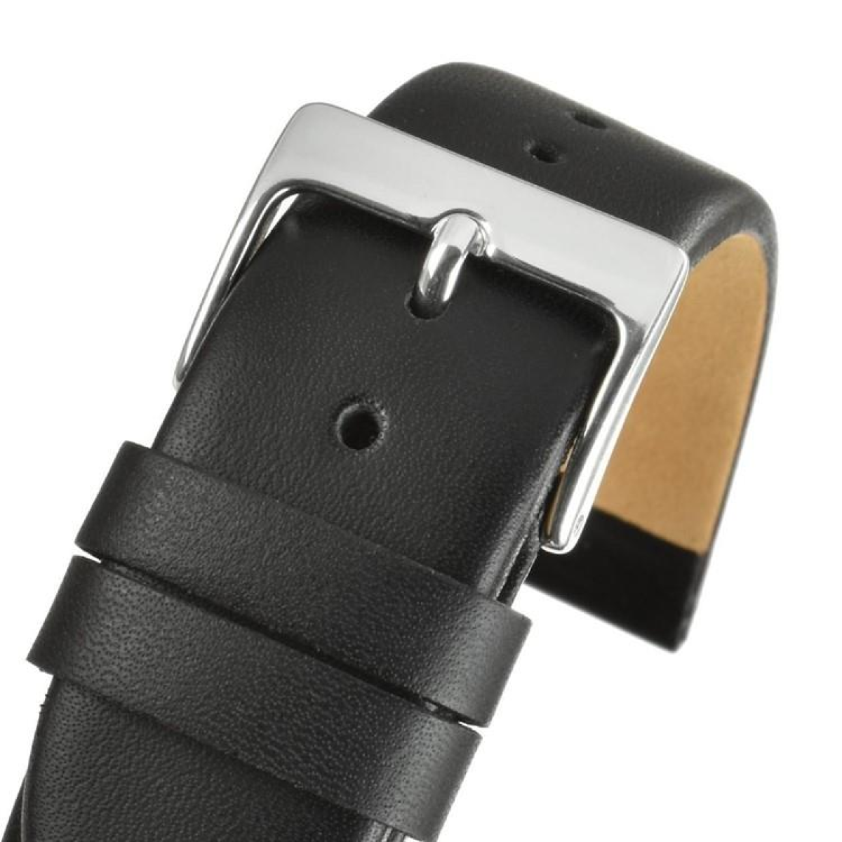 Black Calf Leather Watch Strap 16mm