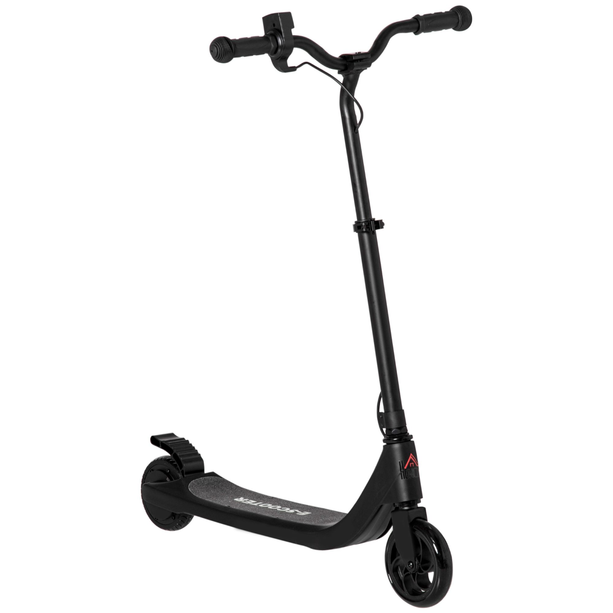 120W Electric Scooter with Battery Level Display, Rear Brake, Adjustable Height, Black