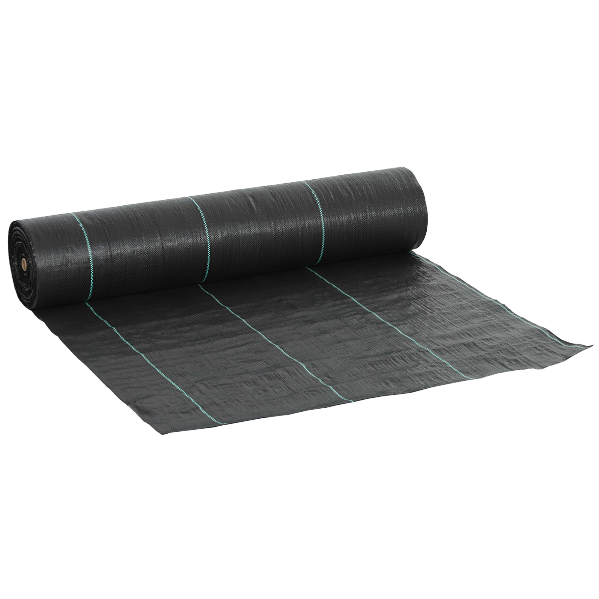 Outsunny Heavy Duty Black PP Weed Control Membrane 2m x 91.4m