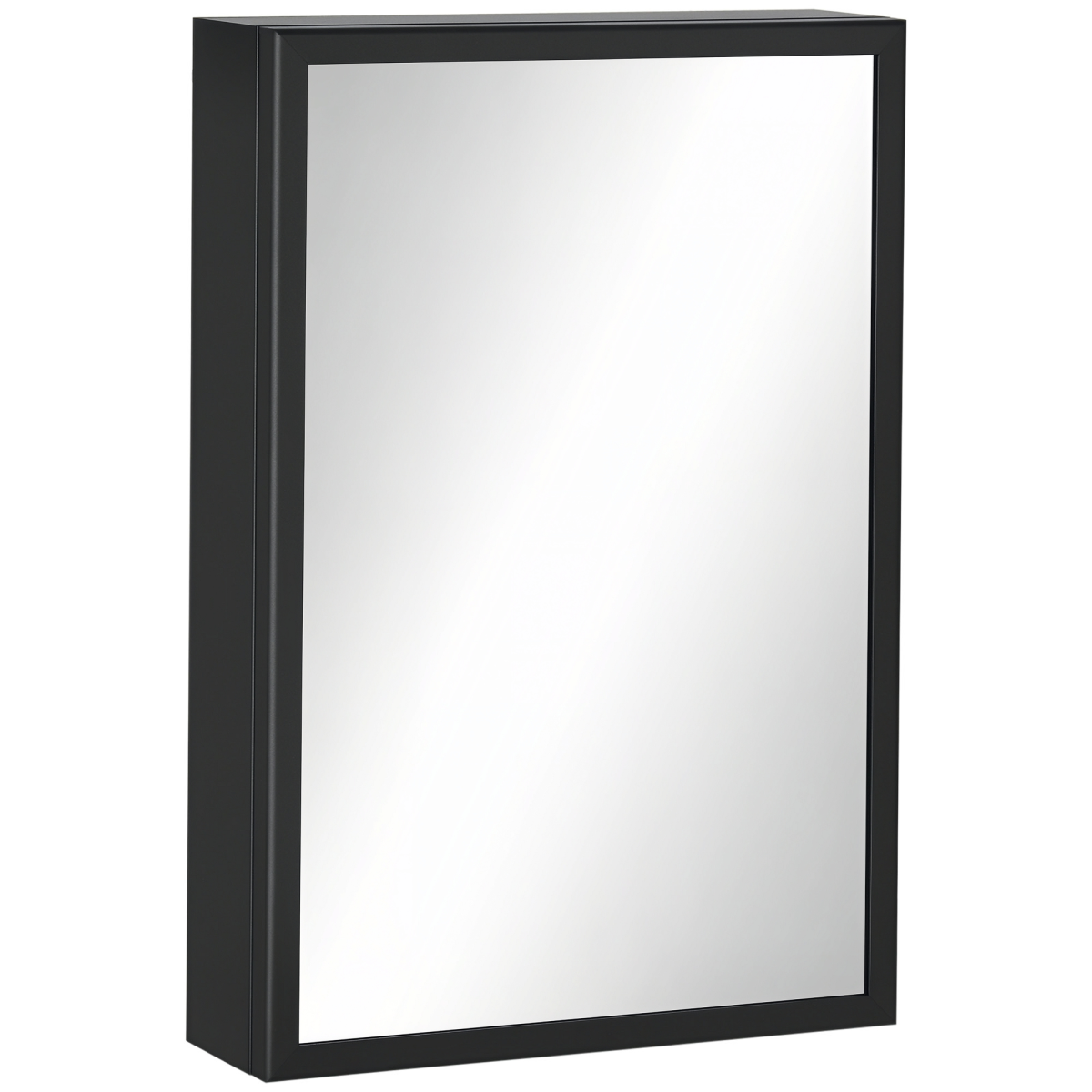 kleankin Wall-Mounted Bathroom Mirror Cabinet with Storage Shelves