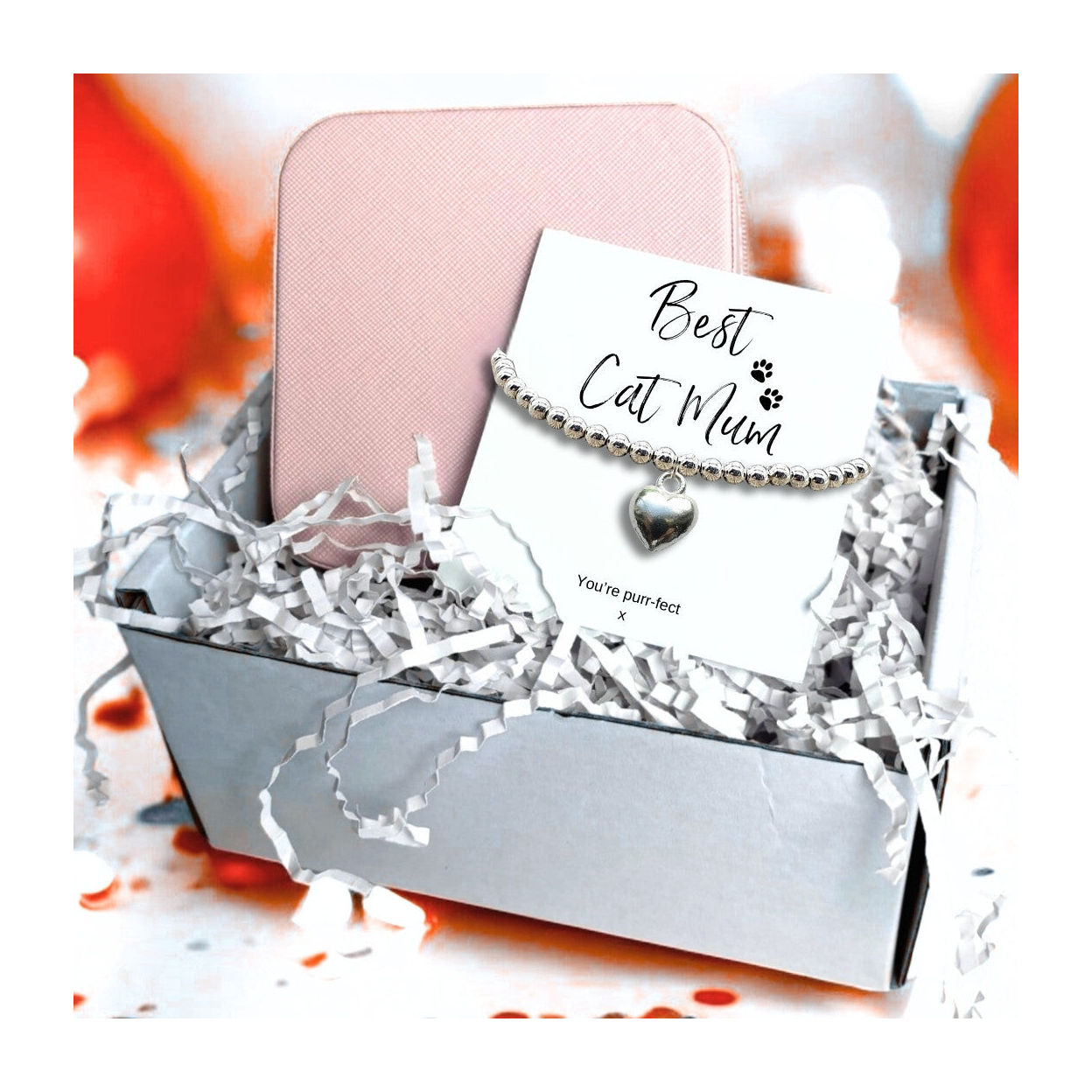 Best Cat Mum Bracelet & Jewellery Box Gift