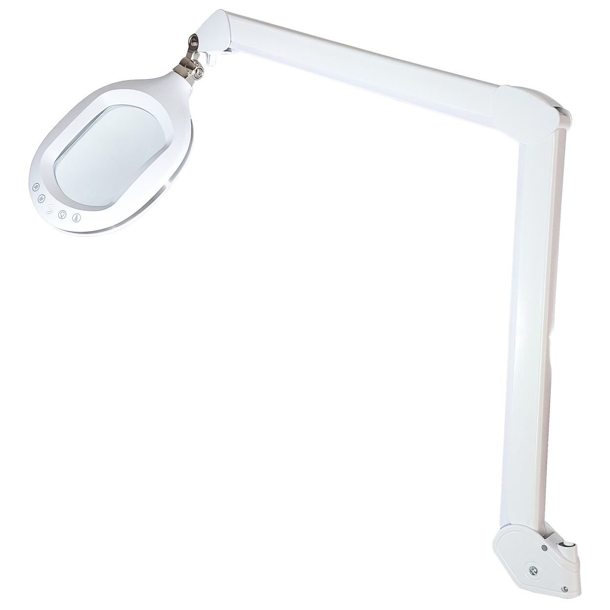 Native Lighting Chameleon Wide Lens Magnifier with LED Lighting and Desk Clamp