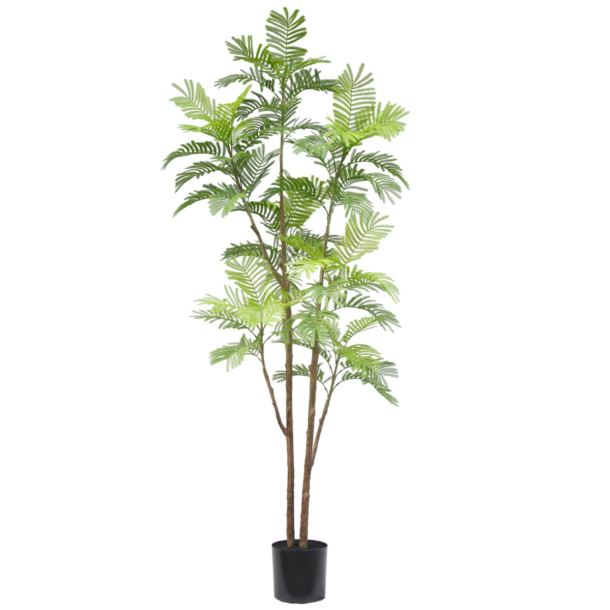 Leaf 210cm Artificial Spiny Date Palm Tree in Black Pot