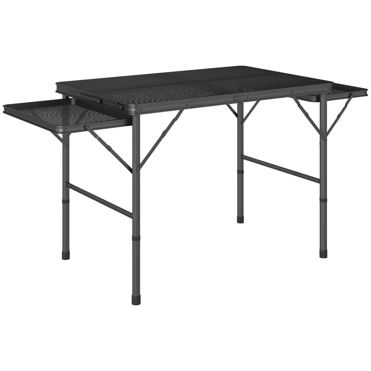Outsunny 4.5ft Portable Foldable Height Adjustable Picnic Table