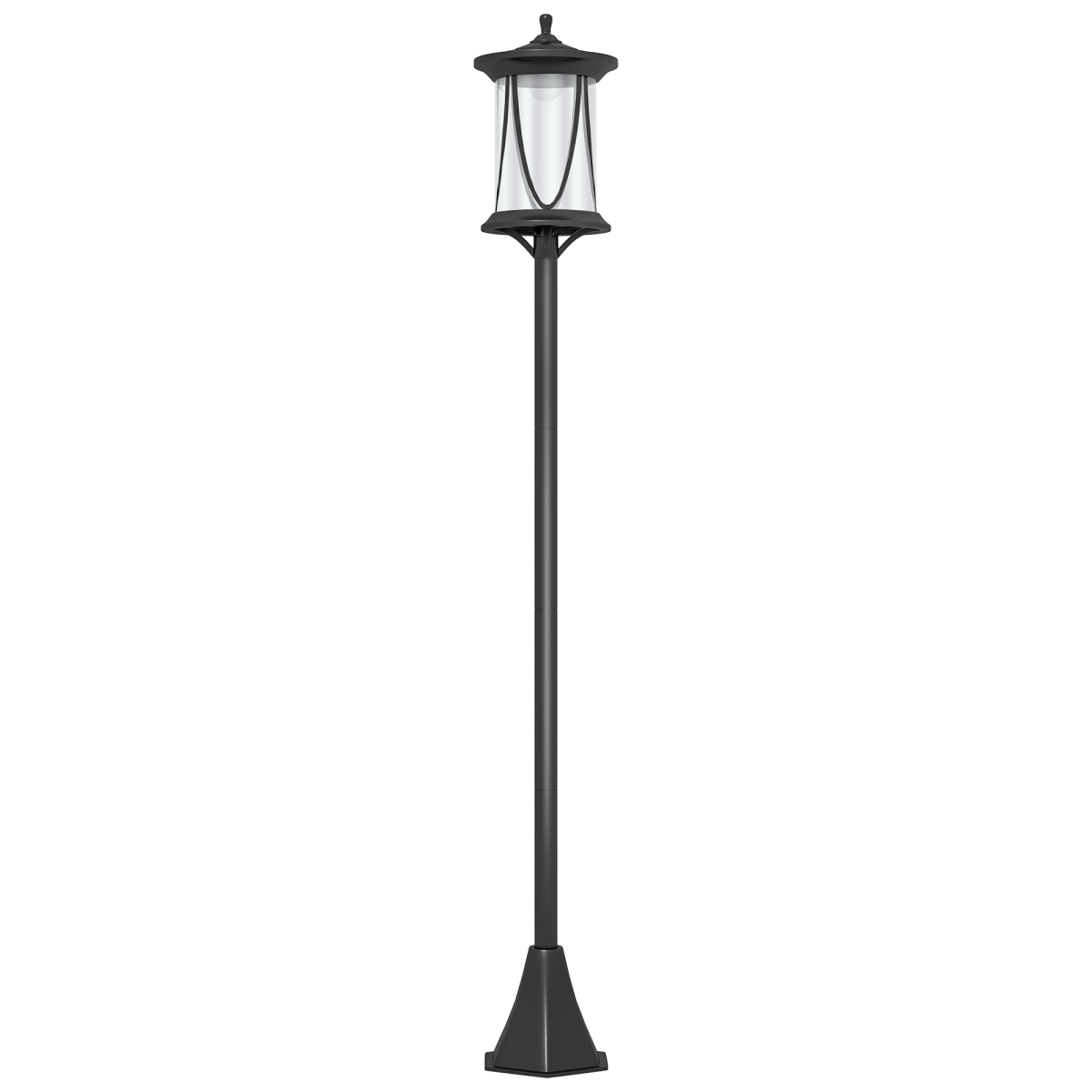 Outsunny Solar LED Outdoor Street Light, IP44, Cool White