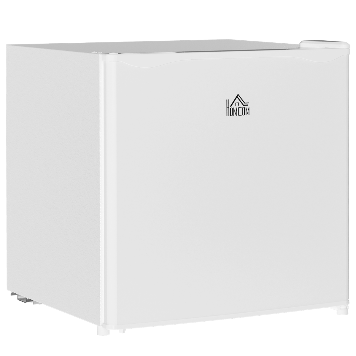 HOMCOM 46L Countertop Mini Fridge with Chiller Box, Cream