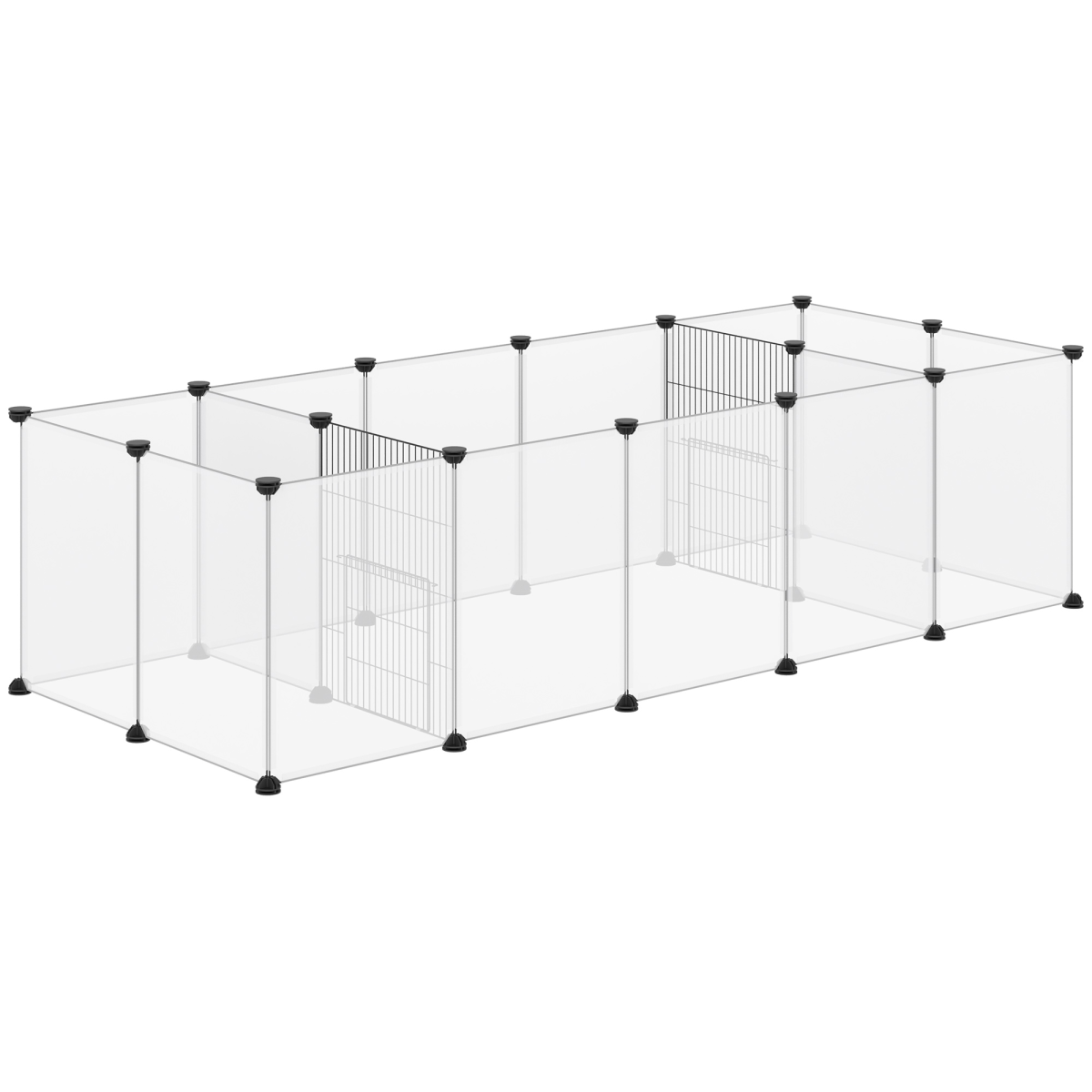 PawHut 18-Panel DIY Small Animal Playpen for Guinea Pigs & Hedgehogs