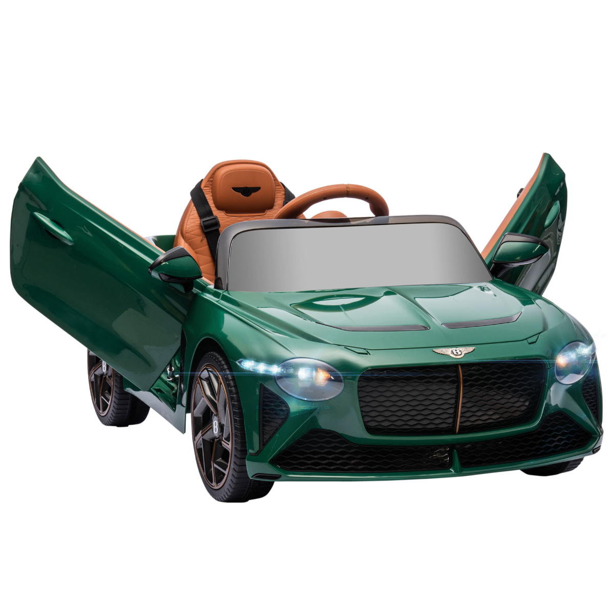 HOMCOM Bentley Bacalar 12V Licensed Kids Ride-On with Remote, Green