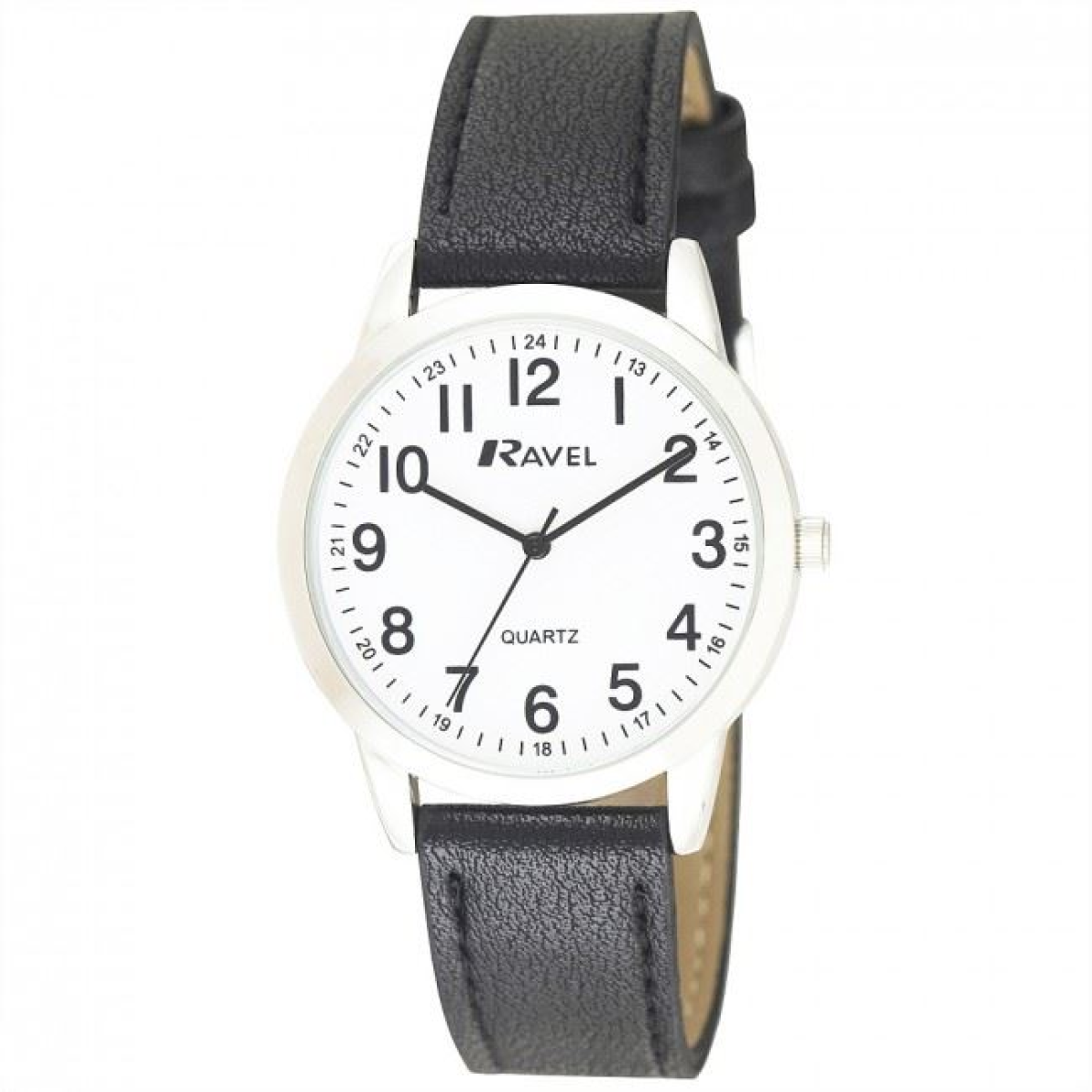Ravel Men's Classic Leather Strap Quartz Watch R0132.21.1