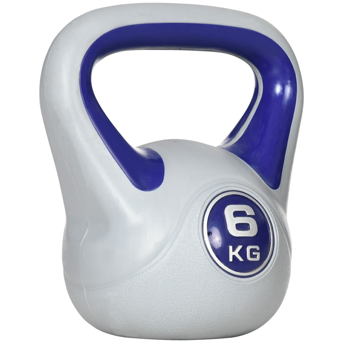 SPORTNOW 6kg Kettlebell with Handle for Home Gym, Purple/Grey