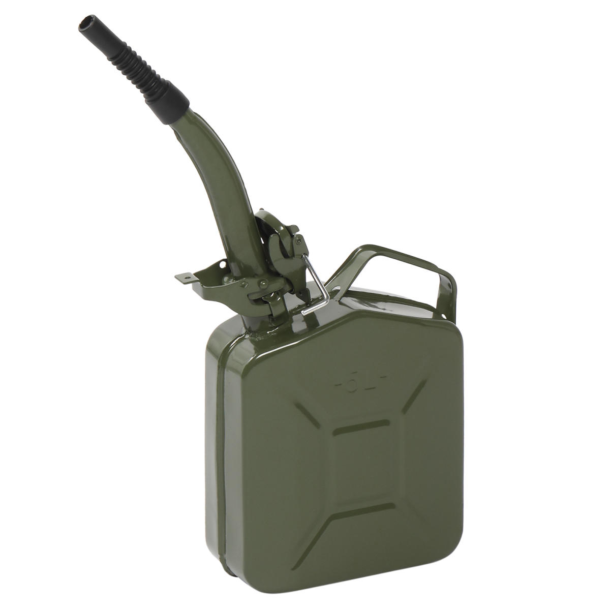 5L Army Green Fuel Oil Storage Can with American Style Pour Tube