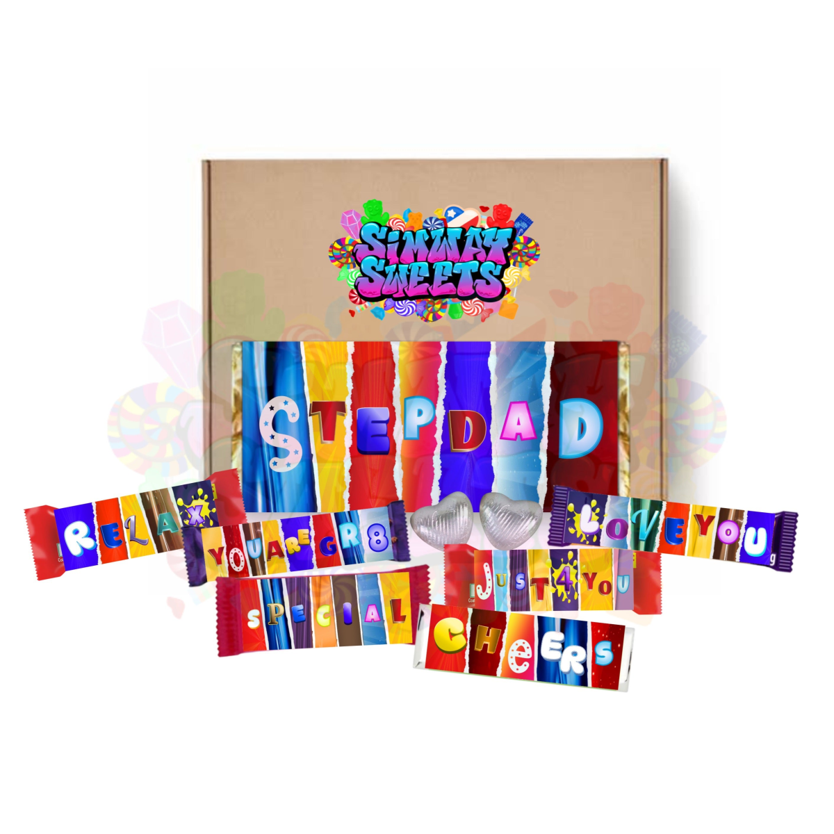 Fun Father’s Day Novelty Chocolate Wrapper Gift Box (Simway Sweets)