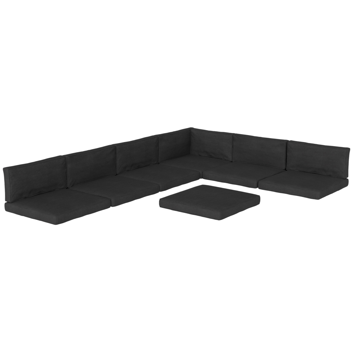 Outsunny 14-Piece Black Replacement Cushion Set for Garden Furniture
