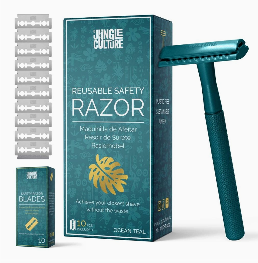 Reusable Safety Razor - Ocean Teal