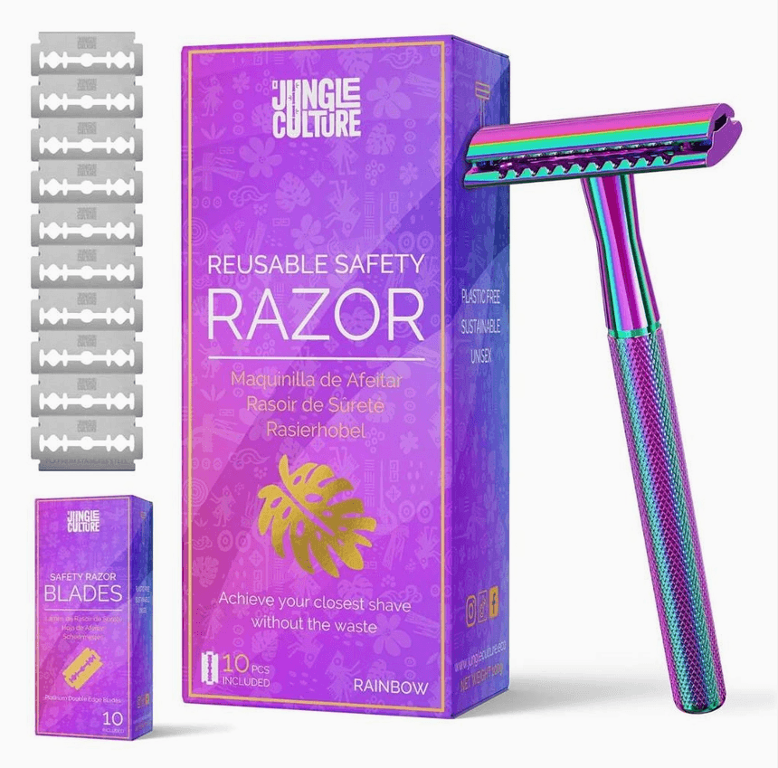 Reusable Safety Razor - Rainbow