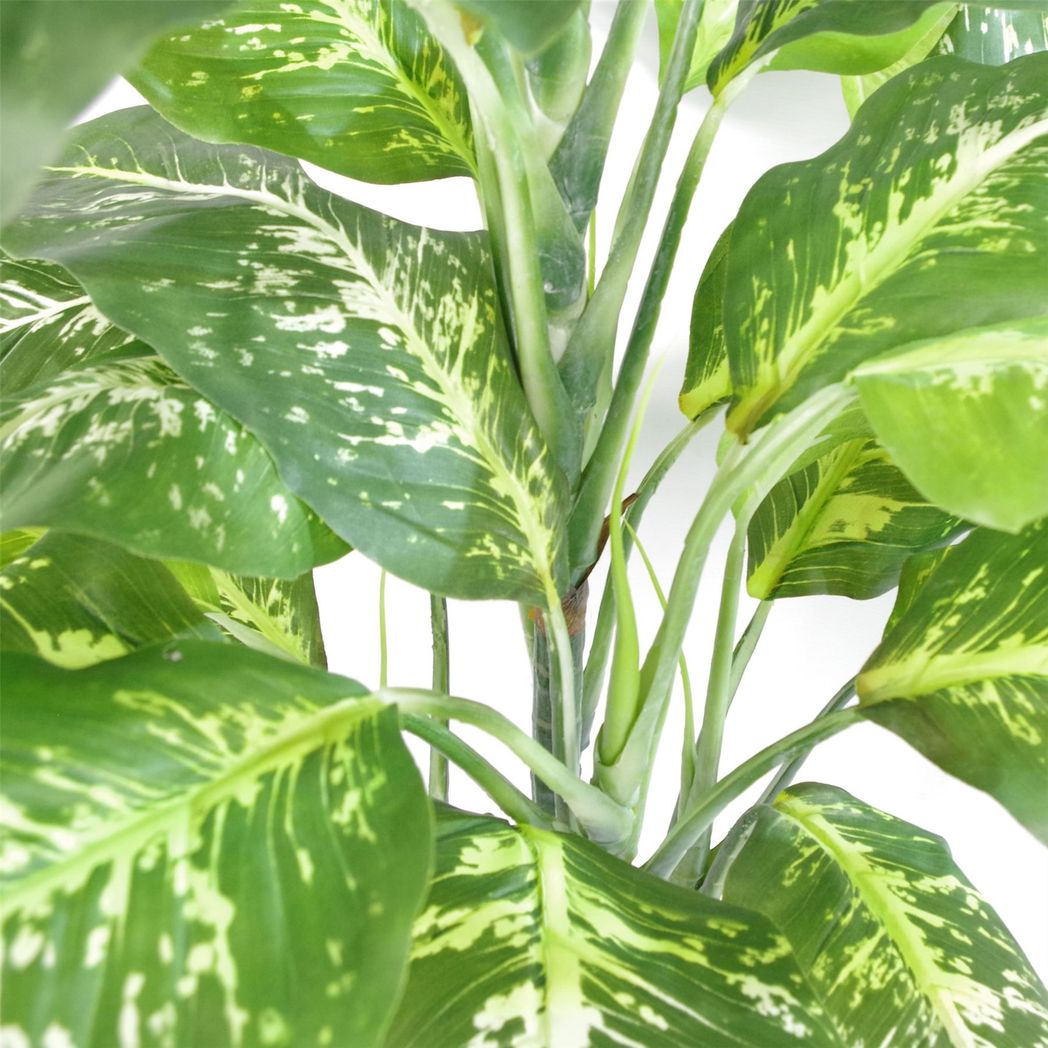 100cm Realistic Fox's Aglaonema Artificial Tree with Metal Planter