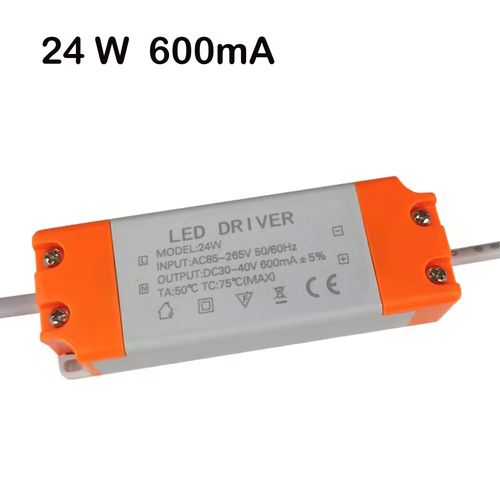 24W LED Driver Transformer AC 85-265V to DC 30-40V Power Supply for LED Lights