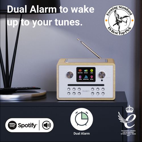 MAJORITY HOMERTON 2 MUSIC SYSTEM OAK