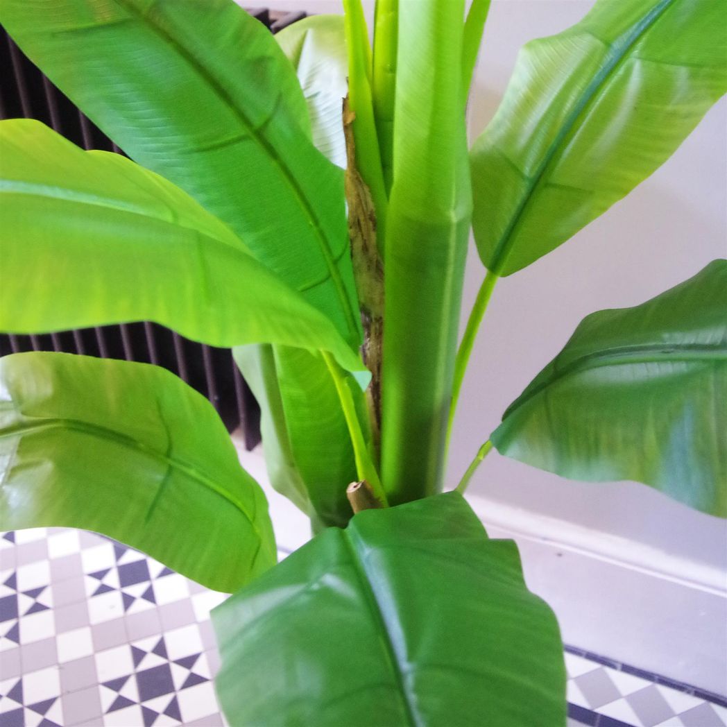 180cm Artificial Banana Plant Large Leaf Tropical Tree with Weighted Pot