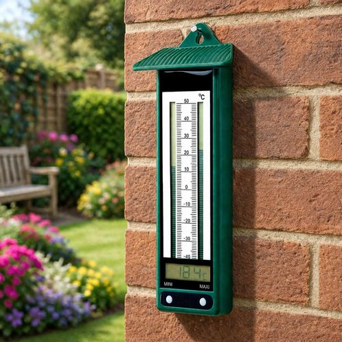 Outdoor Garden Thermometer with Min and Max Display