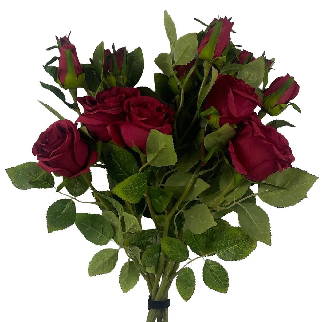 60cm Lifelike Artificial Red Rose Flower Stem
