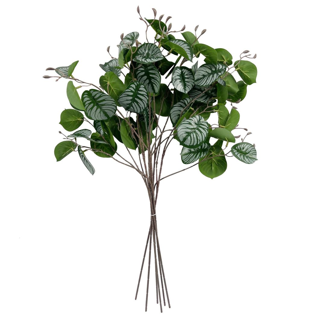 6 Pack 70cm Artificial Zebra Foliage with Wired Stem